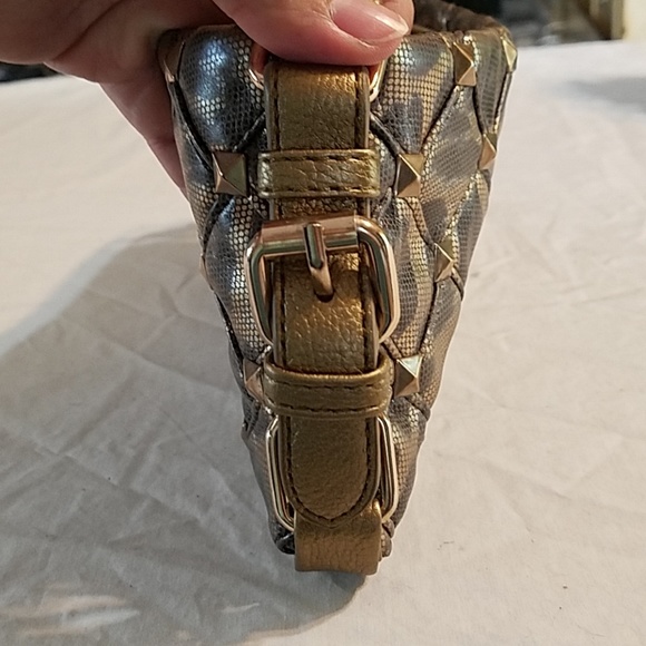 Gold studded clutch by Bebe. EUC - Picture 2 of 5